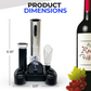 BIYADI Electric Wine Opener Set with 6-in-1 Wine Accessories, Rechargeable Automatic Electric Corkscrew, Foil Cutter, Wine Pourer, Vacuum Pump, 2 Wine Stoppers, Charging Stand- Wine Lover Gift Set